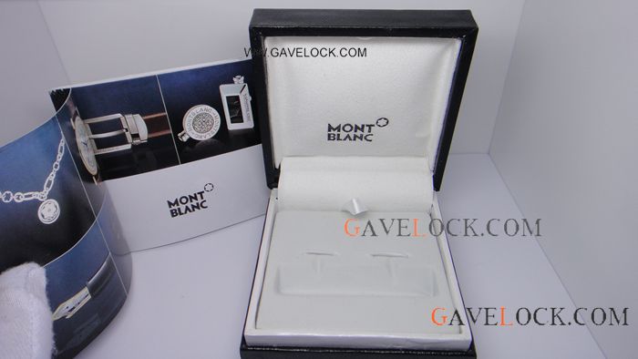 Deluxe Montblanc Cufflinks Box With Paper / Buy Replica